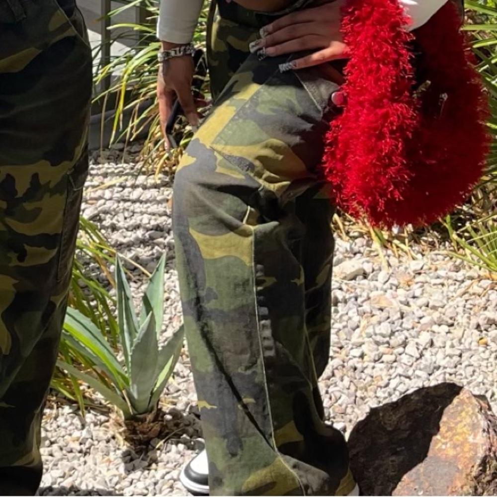 camo jeans straight leg